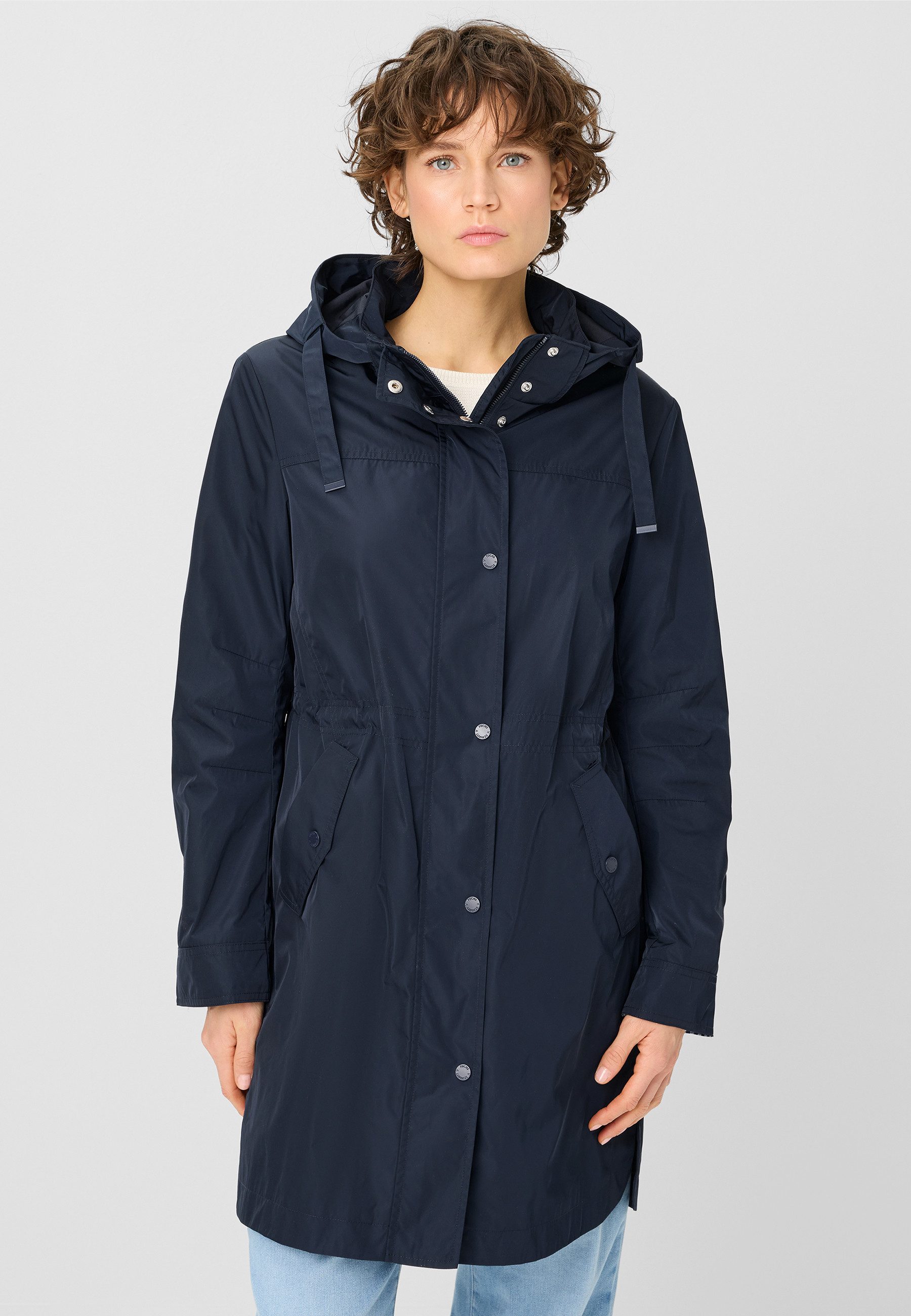 Fuchs Schmitt Kurzmantel abnehmbare Kapuze, Regular Fit, verdeckter Reißver günstig online kaufen