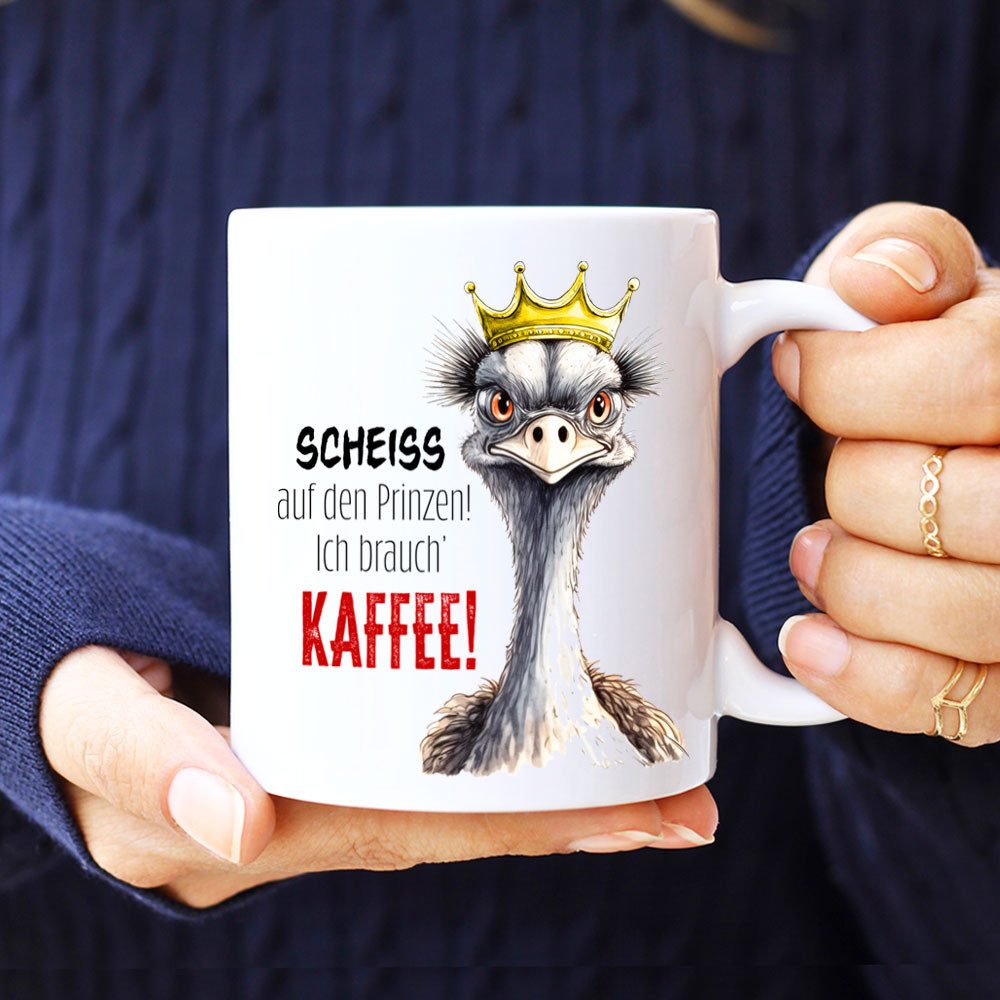Cadouri Tasse mit Spruch ICH BRAUCH' KAFFEE! Kaffeetasse Büro Arbeit