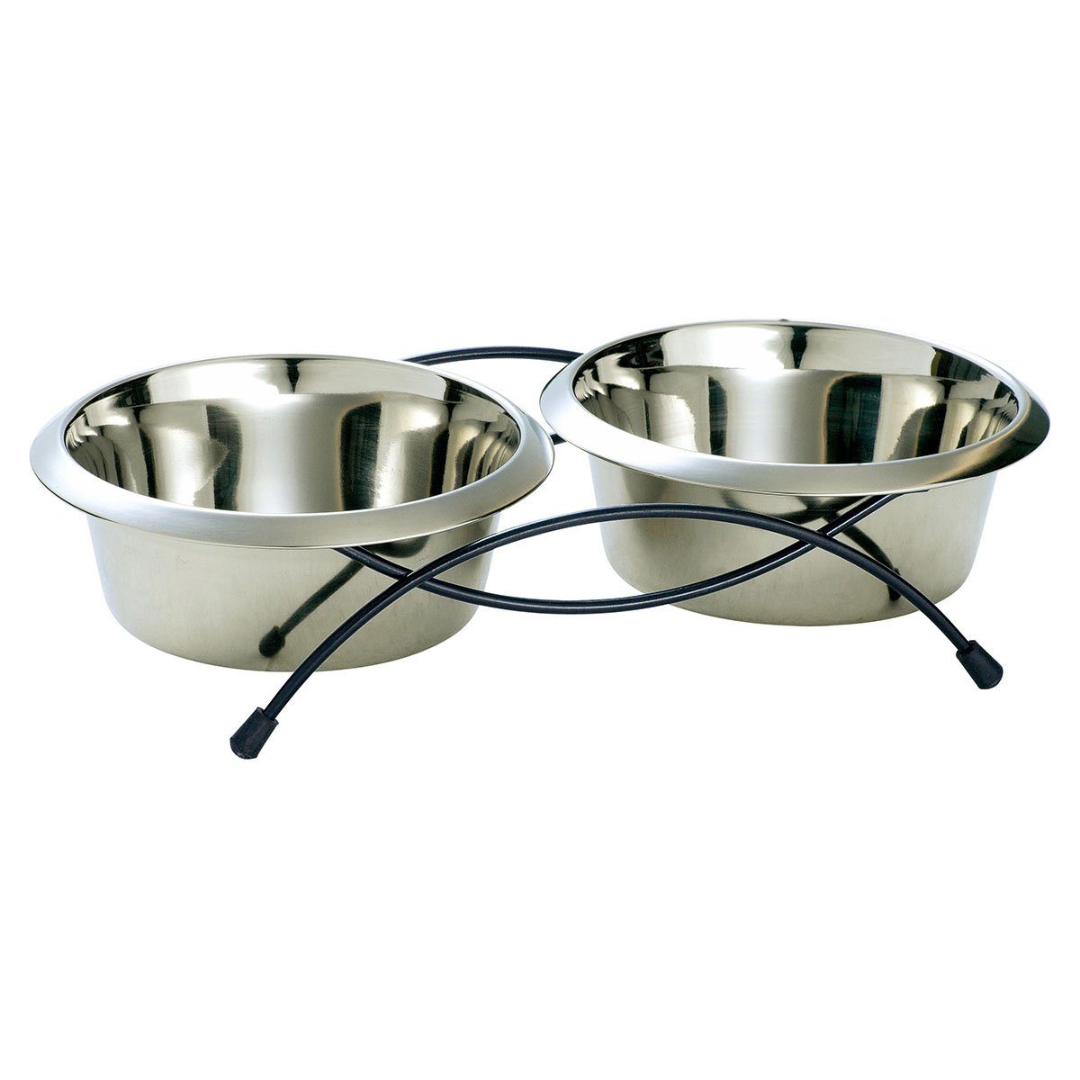Napf-Set Doppelnapf Edelstahl Double