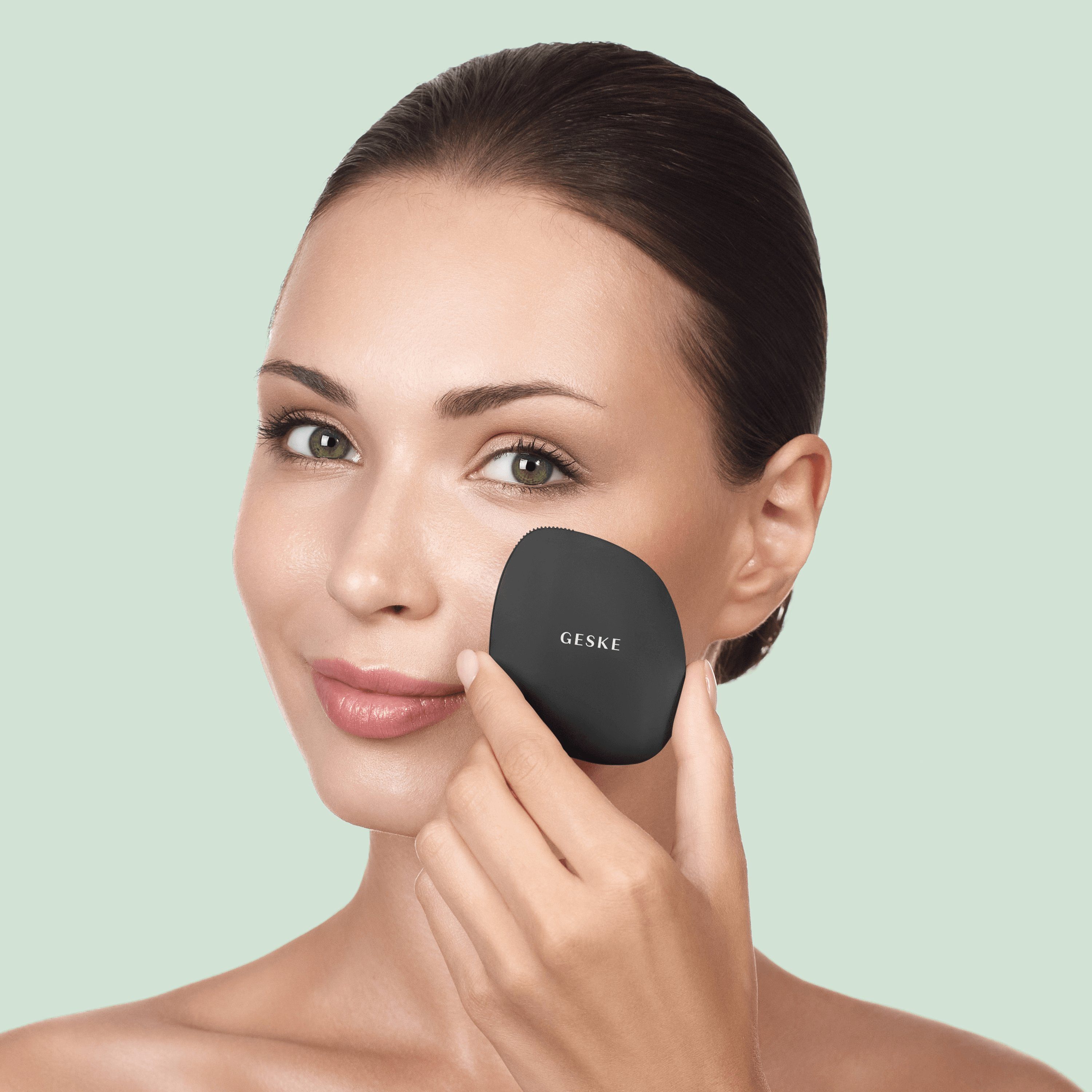 Gesichtsreinigungsbürste in Facial personalisierte 1-tlg., Mit GESKE Brush Hautpflegeroutine. Elektrische kostenloser erhältst (SmartAppGuided Device), Packung, Gray Du GESKE Beauty App inkl. der 4 Tech deine 1, SmartAppGuided™ German APP