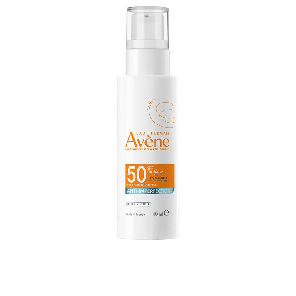 Avene Körperpflegemittel SOLAIRE EXPERT Flüssigkeit gegen Hautunreinheiten SPF 50 40 ml