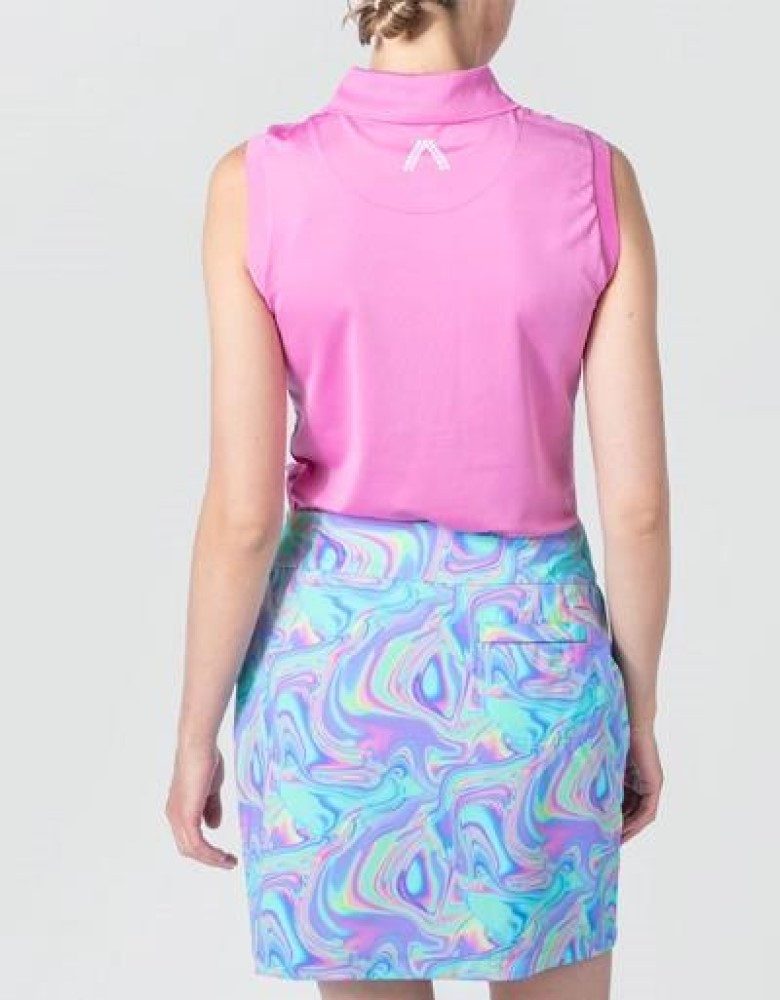 Alberto Poloshirt Alberto Golf Polo Evi Sleeveless Pink Damen