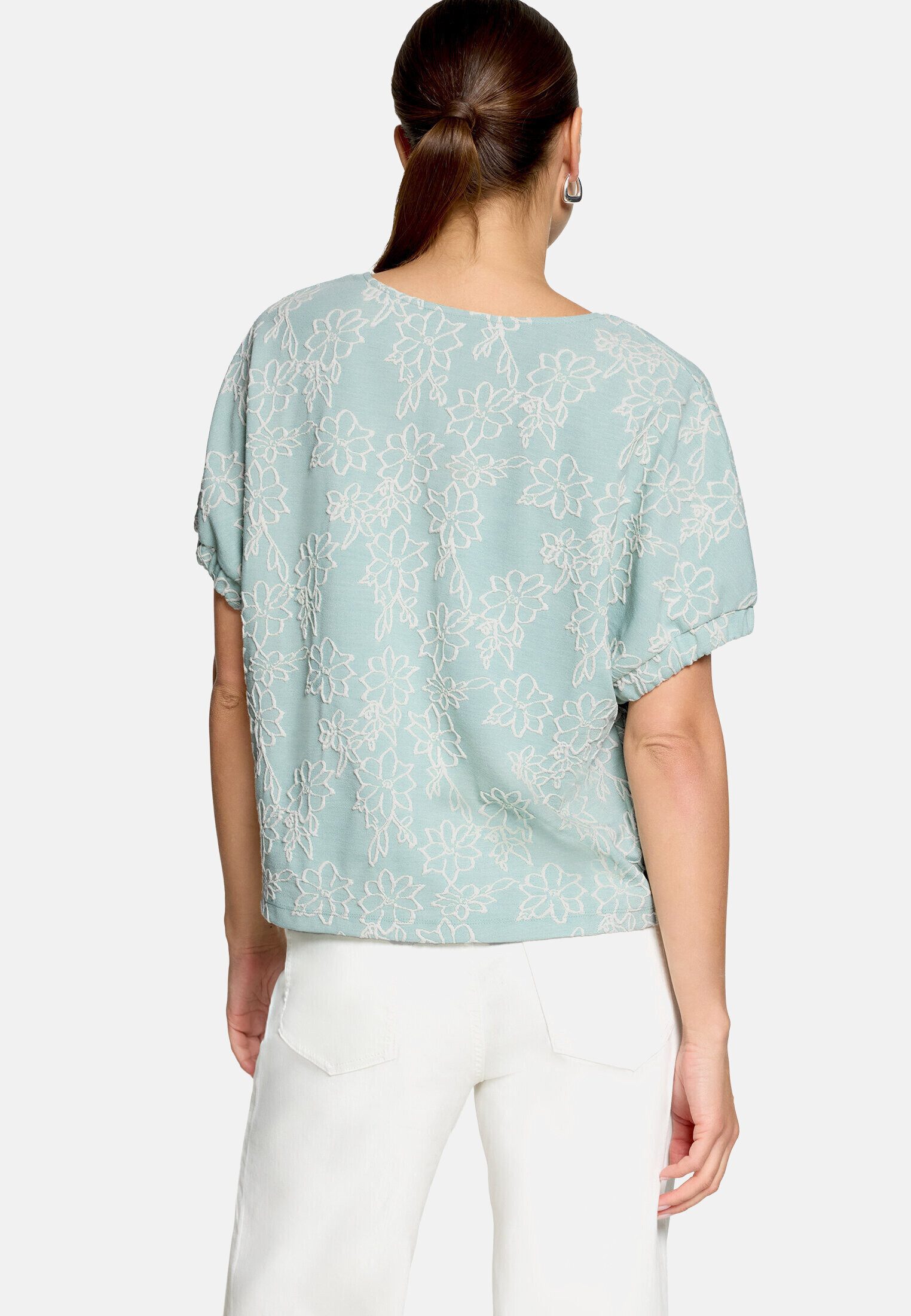 Zero Kurzarmshirt Damen kurzarm (1-tlg) Struktur