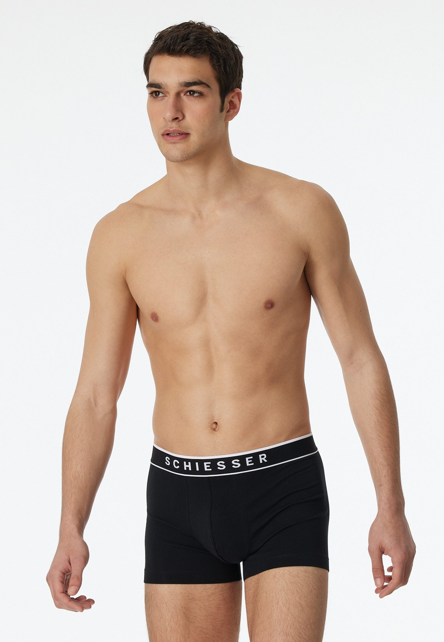 Schiesser Boxershorts 95/5 Multipacks (5er Pack) Baumwollmischung, ohne Eingriff, elastischer Bund