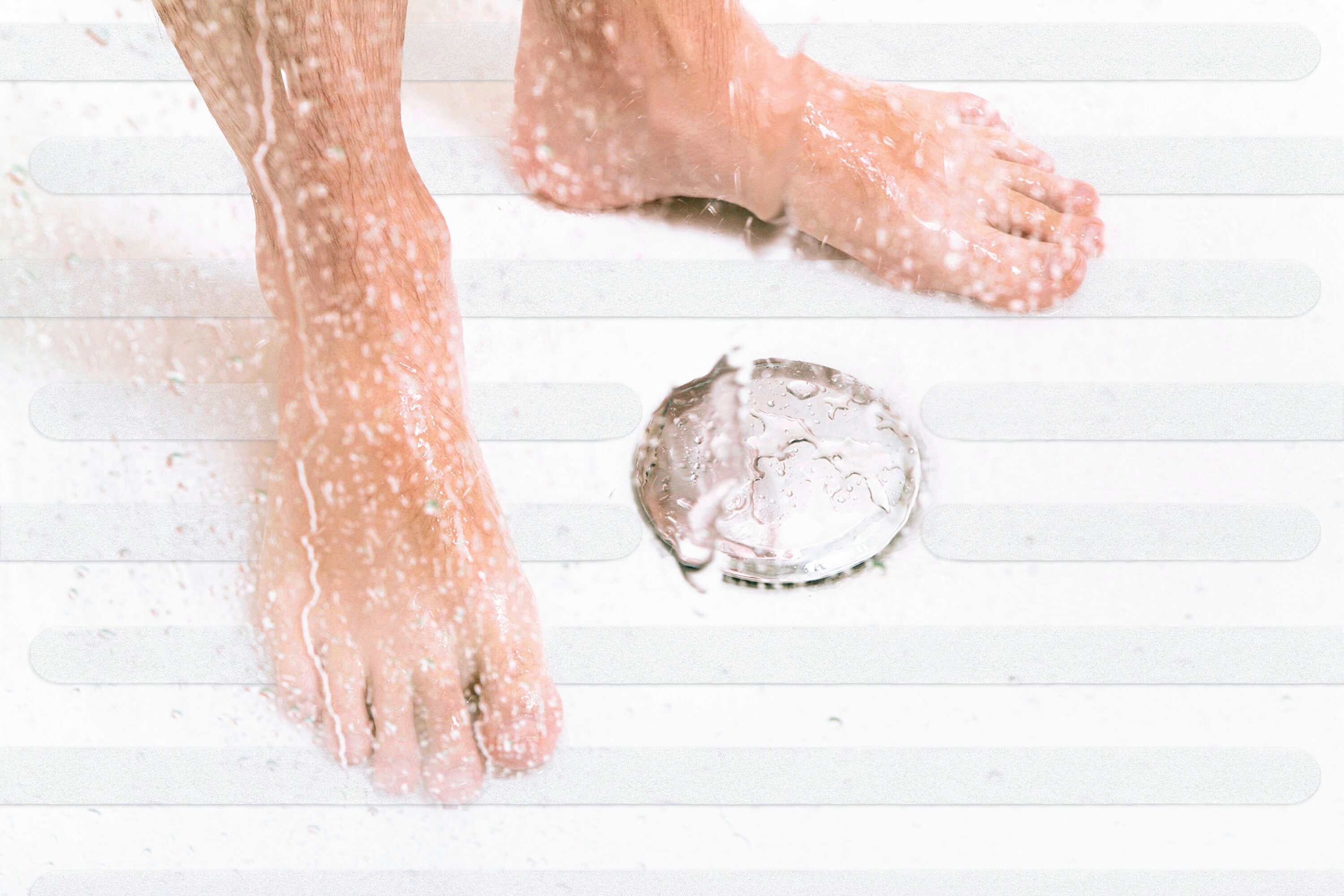 tesa Verlegeband ANTI-SLIP Economy Gewebeband (Packung, 1-St) Anti-Rutsch Klebeband - für Bad & Dusche - transparent - 5 m : 25 mm