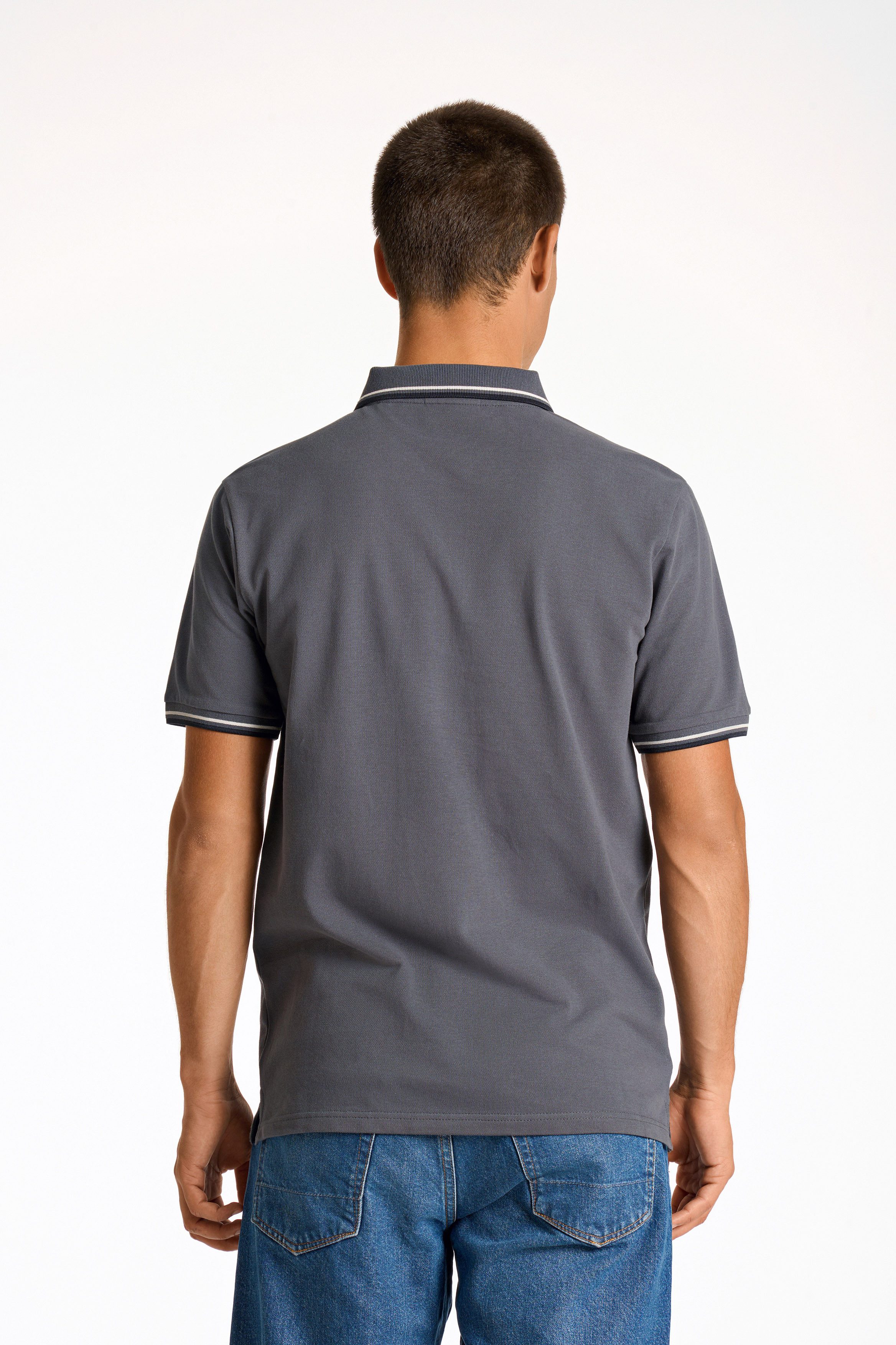 LINDBERGH Poloshirt mit Logo-Stickerei und abgesetzten günstig online kaufen