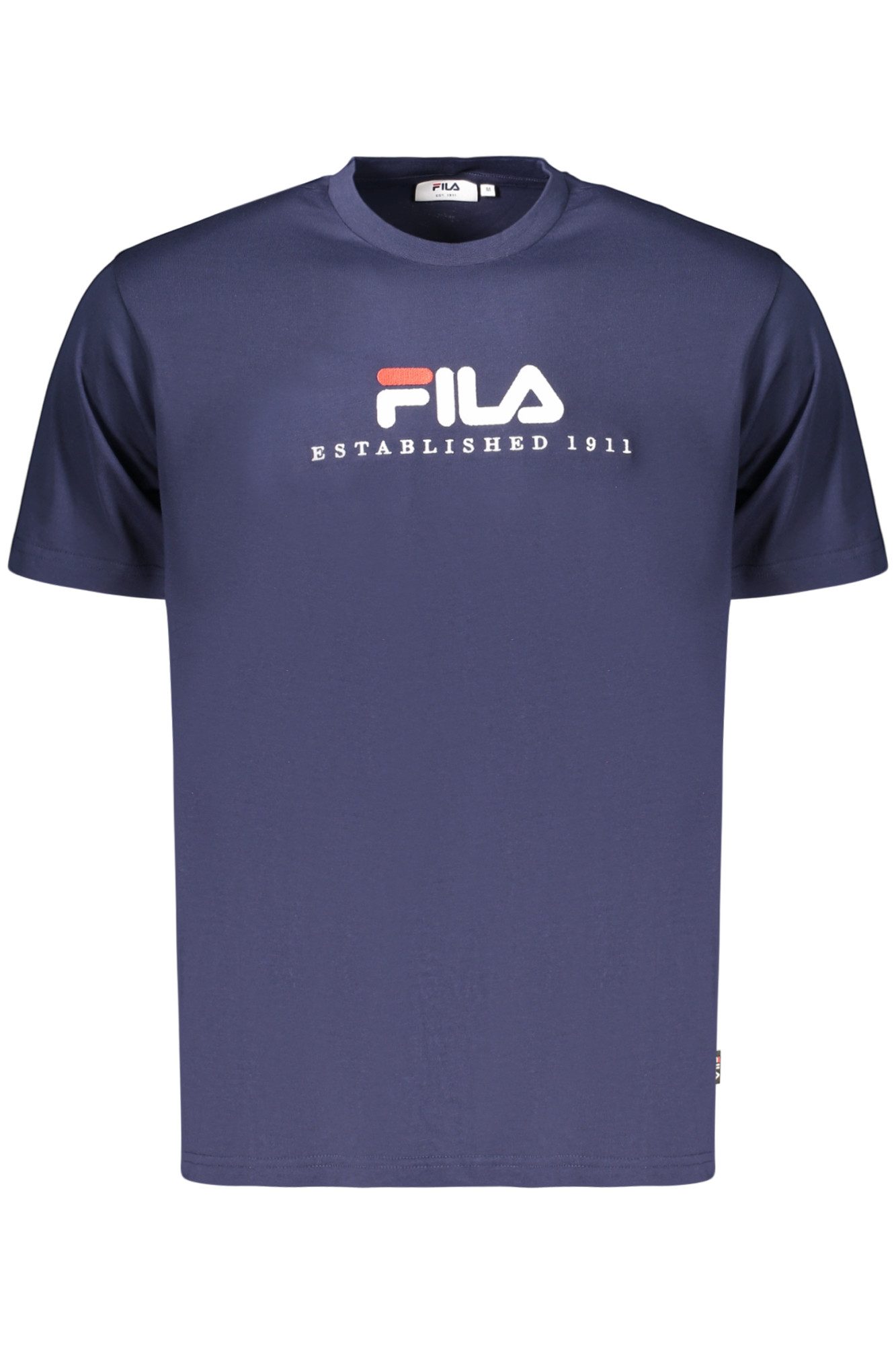 Fila T-Shirt Herren Regular Fit T-Shirt Blau aus Bio-Baumwolle