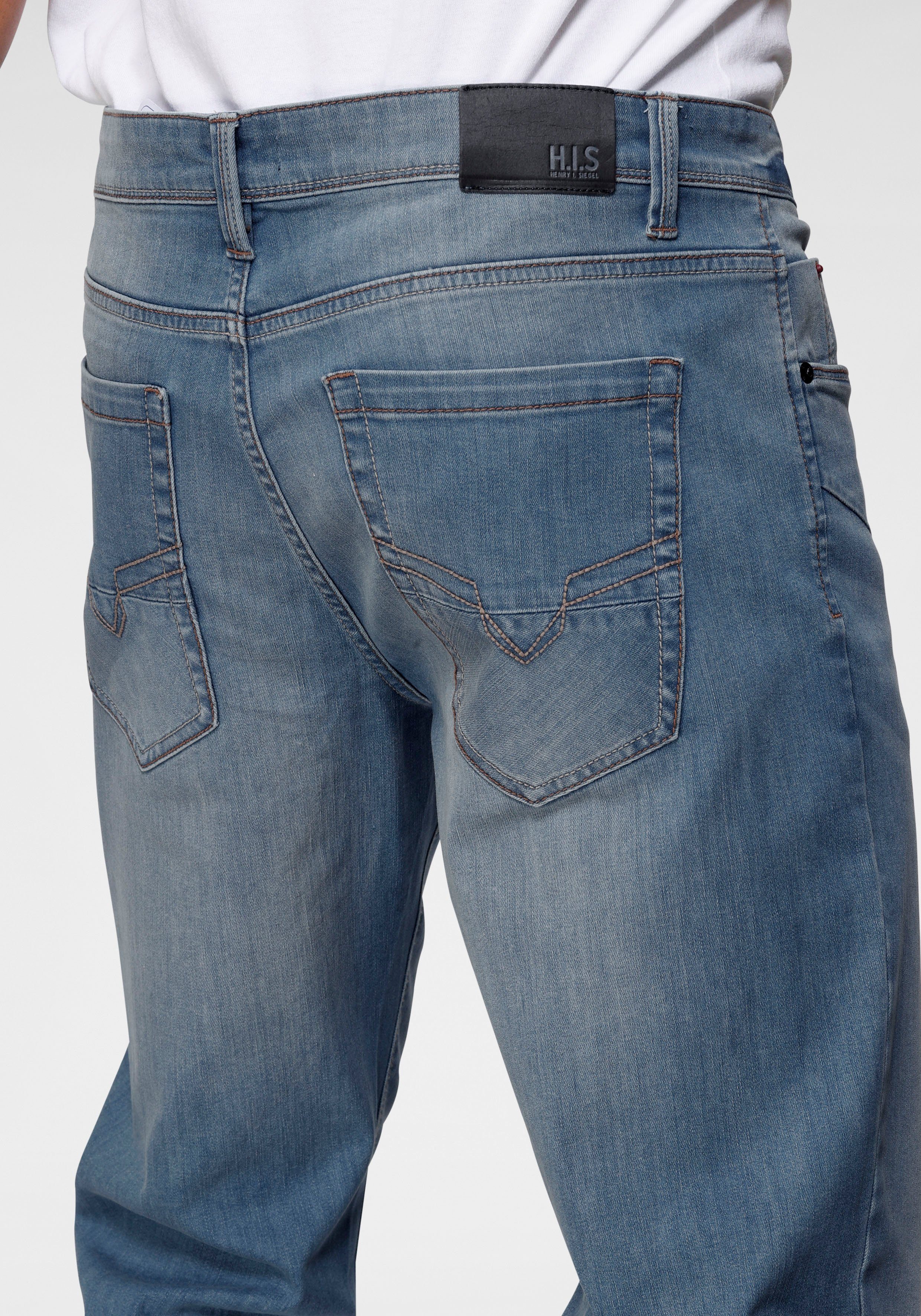 H.I.S Comfort-fit-Jeans ANTIN bequeme Passform, gerades Bein, mit Used-Waschung