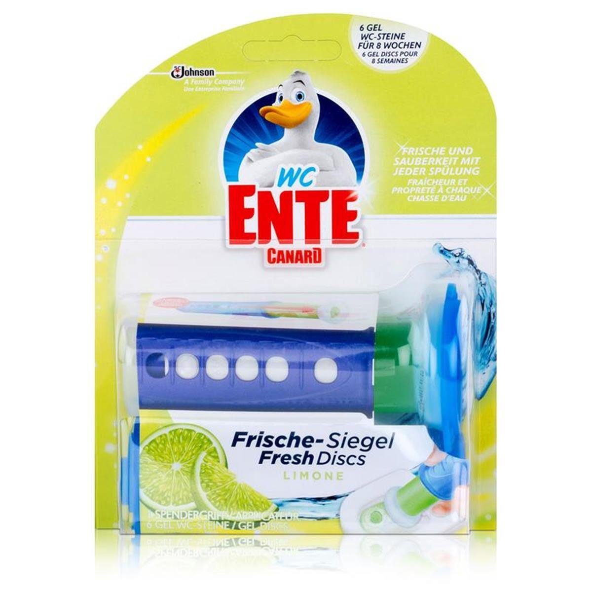 WC Ente WC Ente Frische Siegel Starter Set Limone, 6 Gel Siegel WC-Reiniger