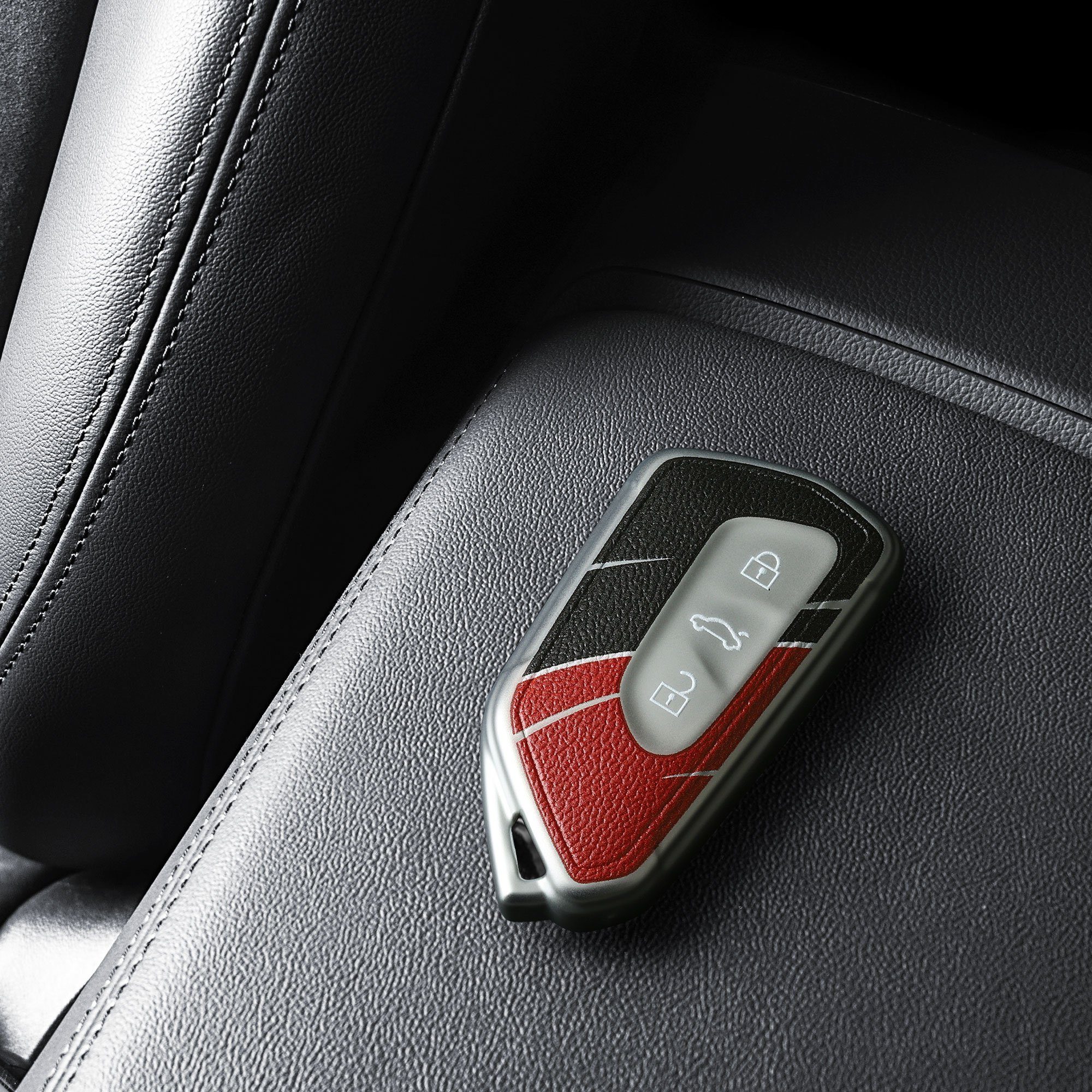 für Schlüsseltasche Golf kwmobile Cover VW TPU Grau 8, Autoschlüssel Schlüsselhülle Hülle Schutzhülle
