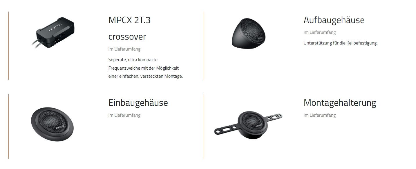 Audison MP 28.3 Mille Pro Hochtöner Paar Auto-Lautsprecher