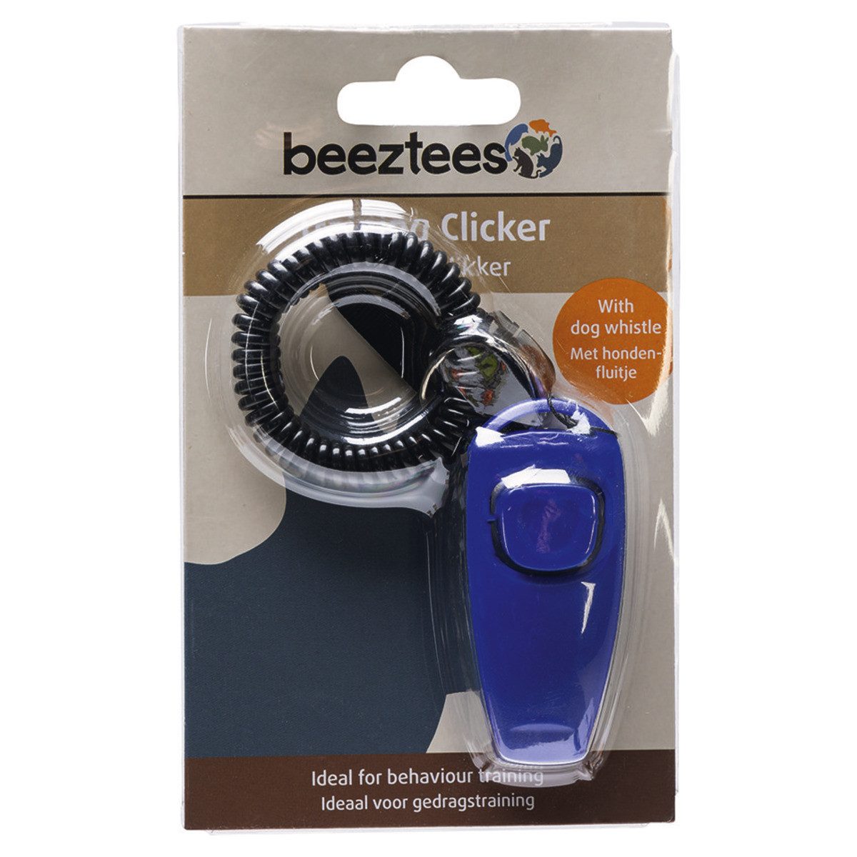 Beeztees Tier-Clicker Clicker zum Hundetraining Jalo blau