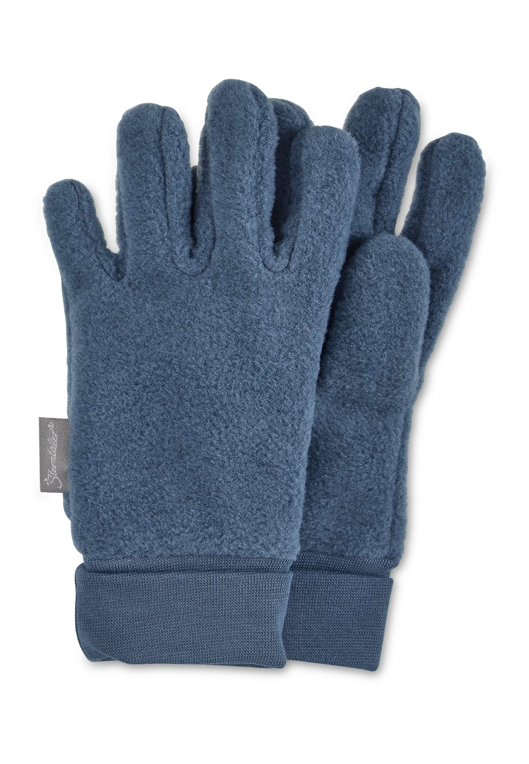 Sterntaler® Fleecehandschuhe Fingerhandschuhe uni (1-St) aus Mircofleece und elastischem Bündchen