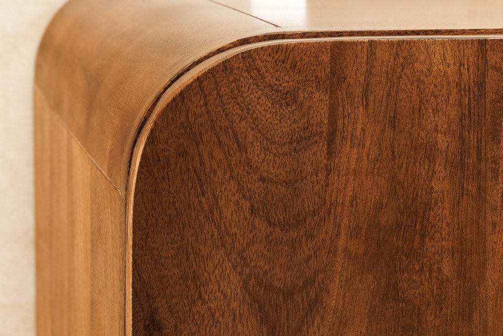 riess-ambiente Lowboard BRASIL 75cm braun – Mango Massivholz, zwei Fächer, fertig montiert (Einzelartikel, 1 St), quadratischer Schrank mit Stauraum & Ablage –  – Bild 4 von 5
