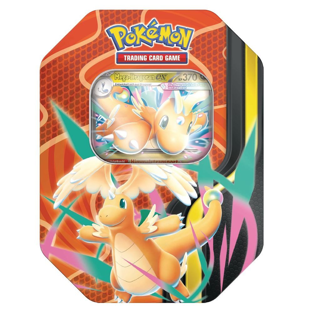 POKÉMON Sammelkarte Tin Box Mega-Dragoran Pokemon Sammel-Karten Kollektion deutsch