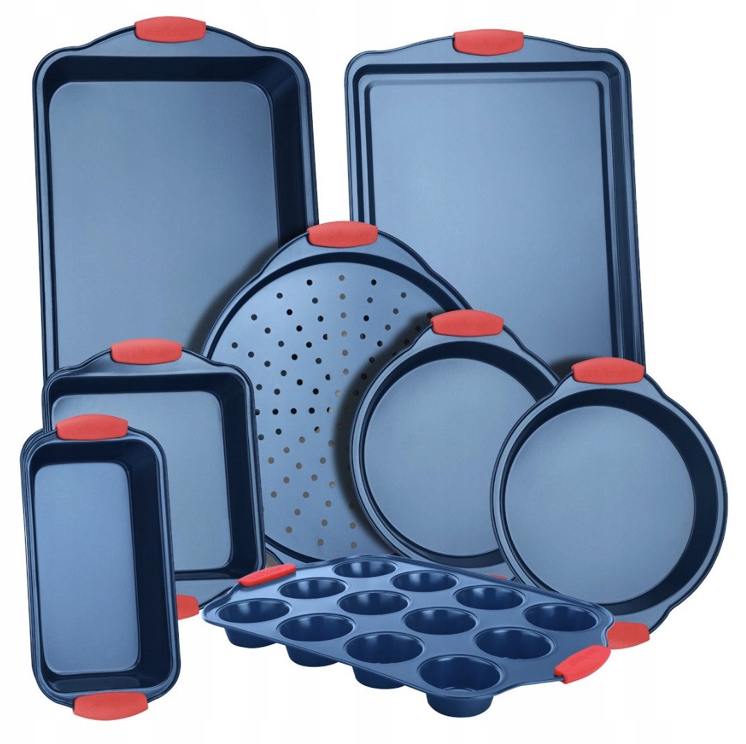 nutrichef Backform Backformen Set 8-teilig – Antihaft, Für Kuchen ...