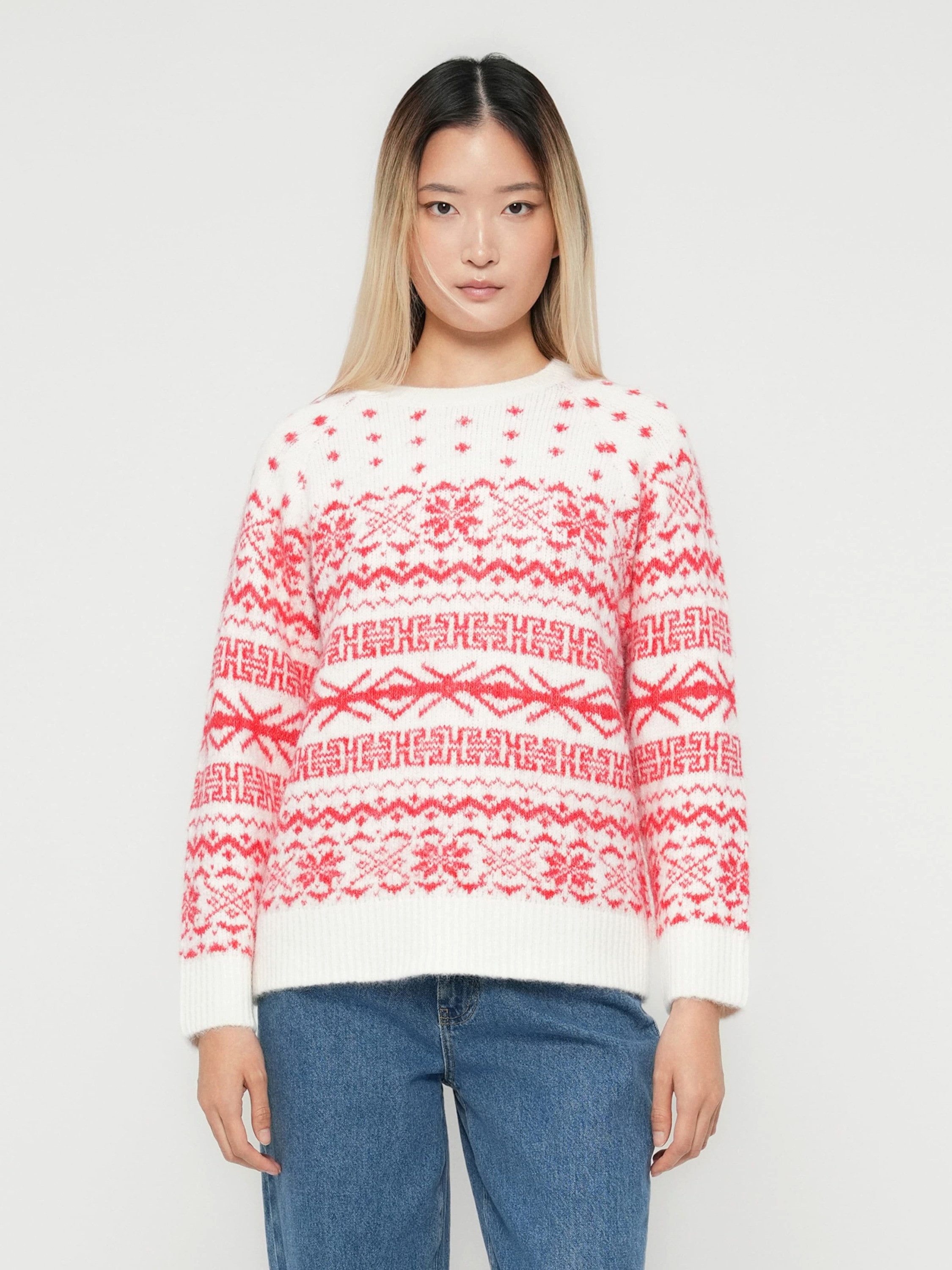 ONLY Strickpullover ONLXMAS NORDIC (1-tlg) Plain/ohne Details