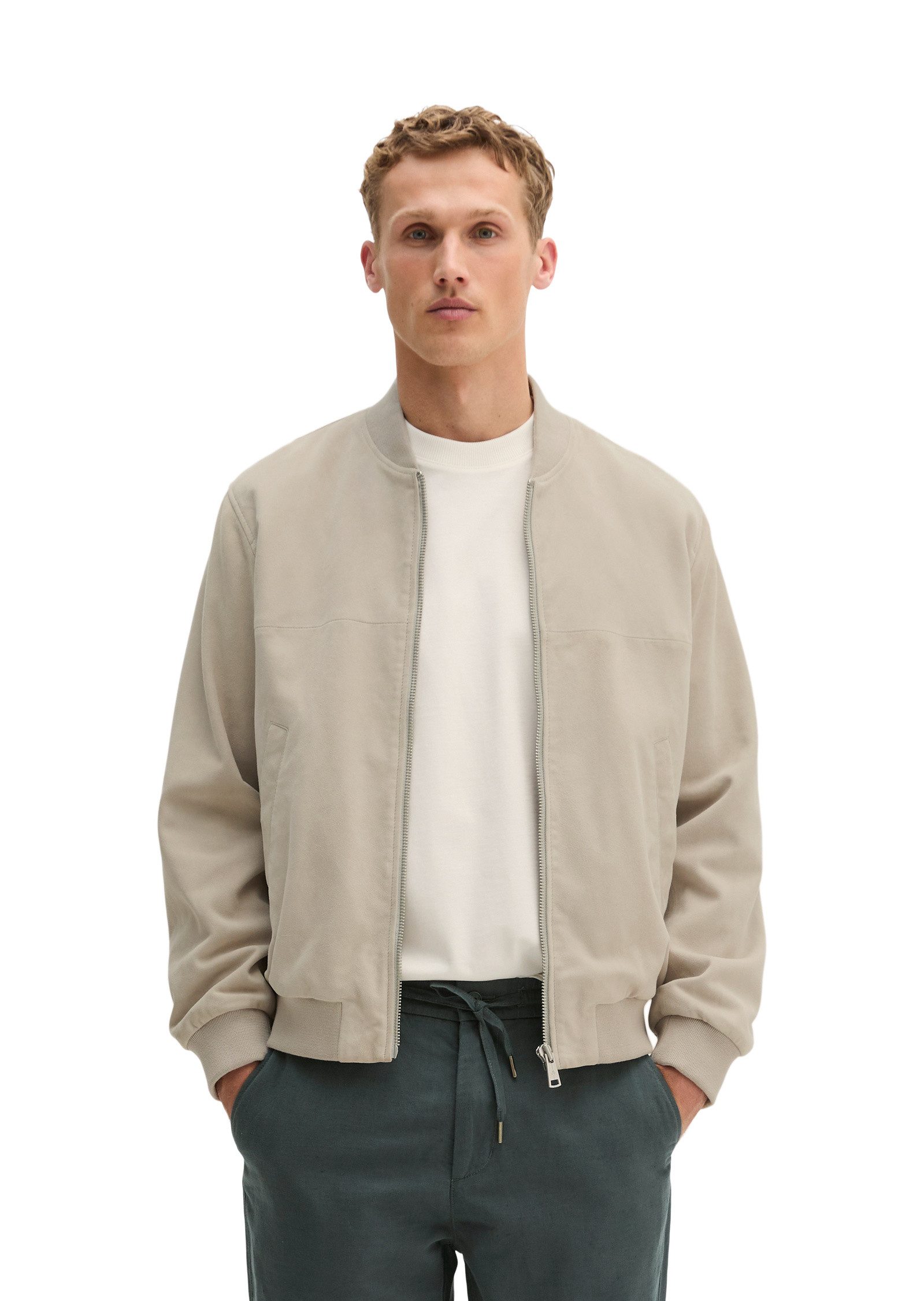 Marc O'Polo Lederjacke aus geschmeidigem Ziegenleder