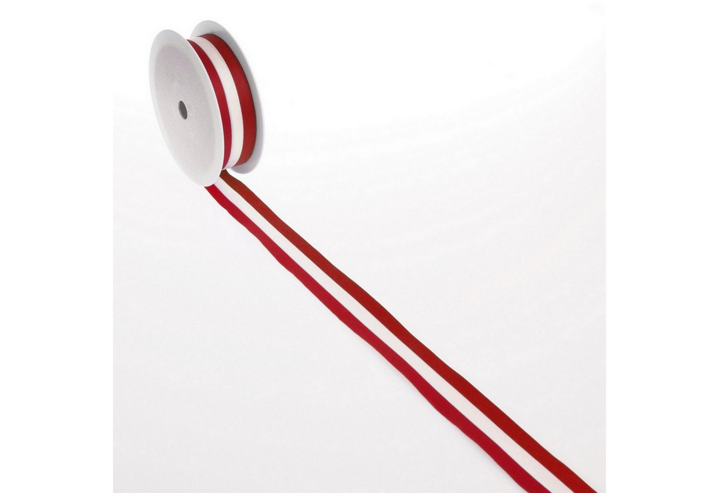 Thumbnail - Deko AS Dekoband Nationalband "Österreich" - rot, weiß, rot - 40 mm x 25 m - 2436 40…