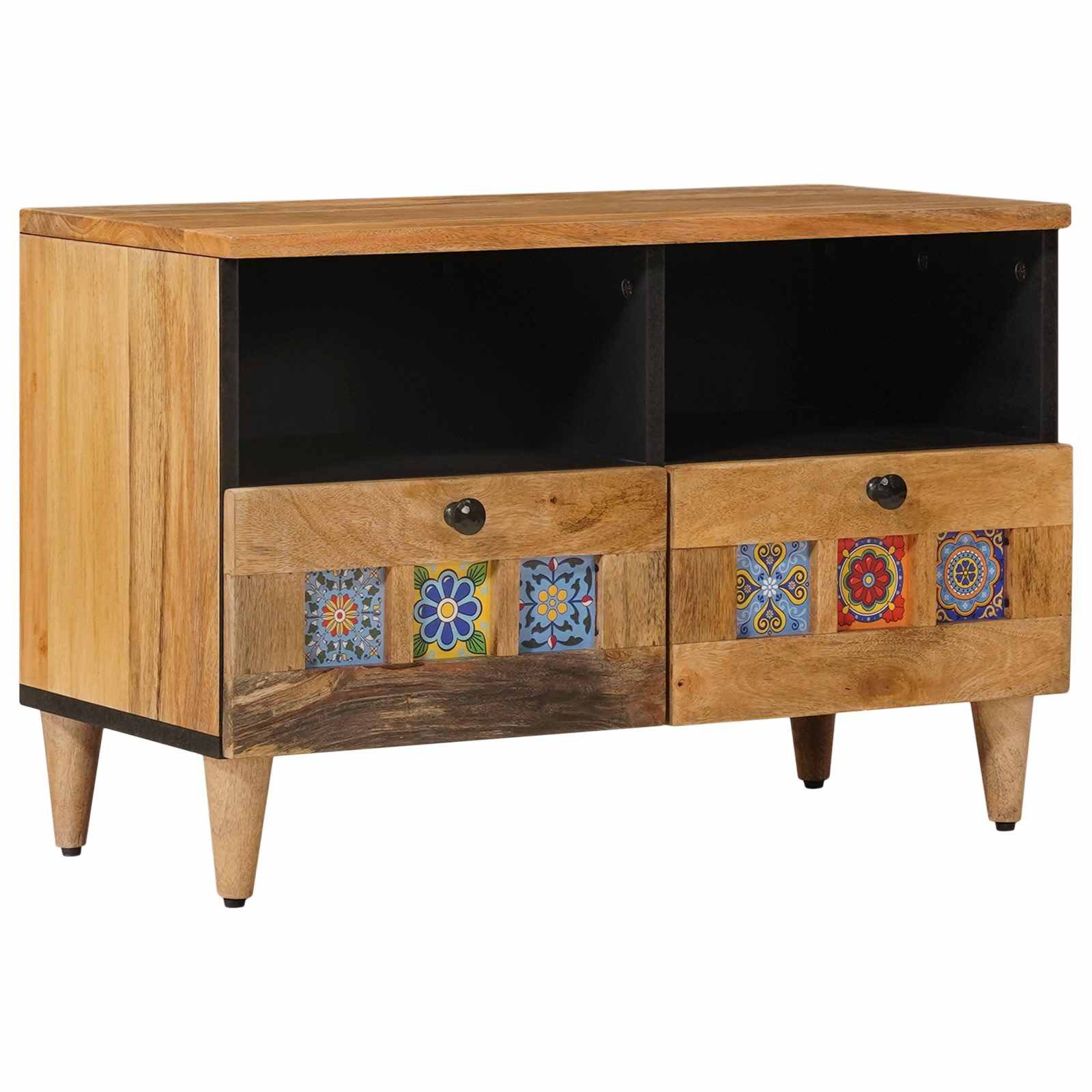 vidaXL TV-Schrank TV-Schränk Natur 70 x 33 x 46 cm Massivholz (1-St)