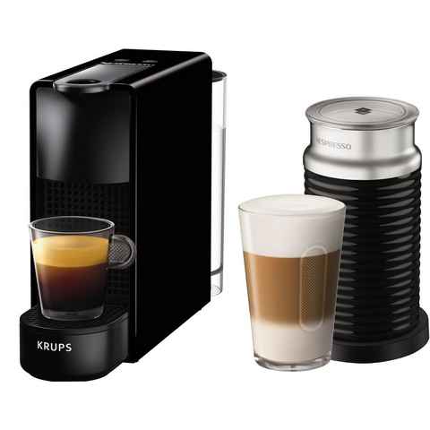 Nespresso Kapselmaschine XN1118 Essenza Mini Bundle von Krups, inkl. Aeroccino Milchaufschäumer im Wert von UVP € 75,-