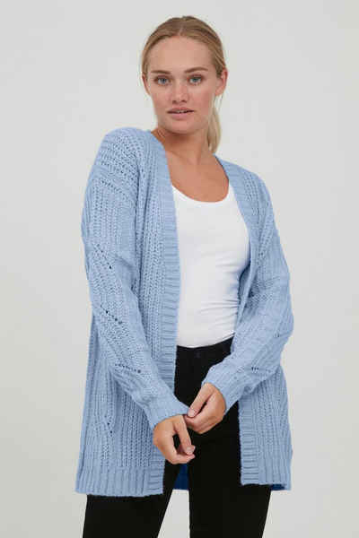 OXMO Strickjacke OXClea Cardigan in Ajour-Strickmuster