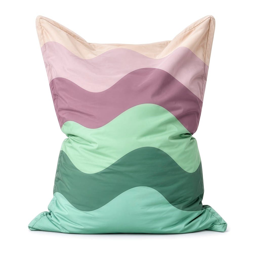 Lumaland Sitzsack Sitzsack XXL Wave, als Sessel Wohnzimmer & robustes Sitzkissen Outdoor, Sitzsack Erwachsene & Bodensofa Kinder, Bean Bag Chair wasserabweisend