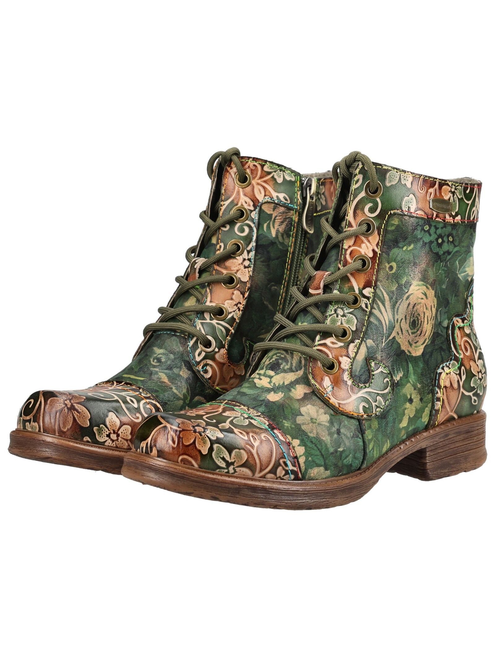 LAURA VITA LAURA VITA Stiefelette Leder/Textil Schnürstiefelette – Bild 4 von 5