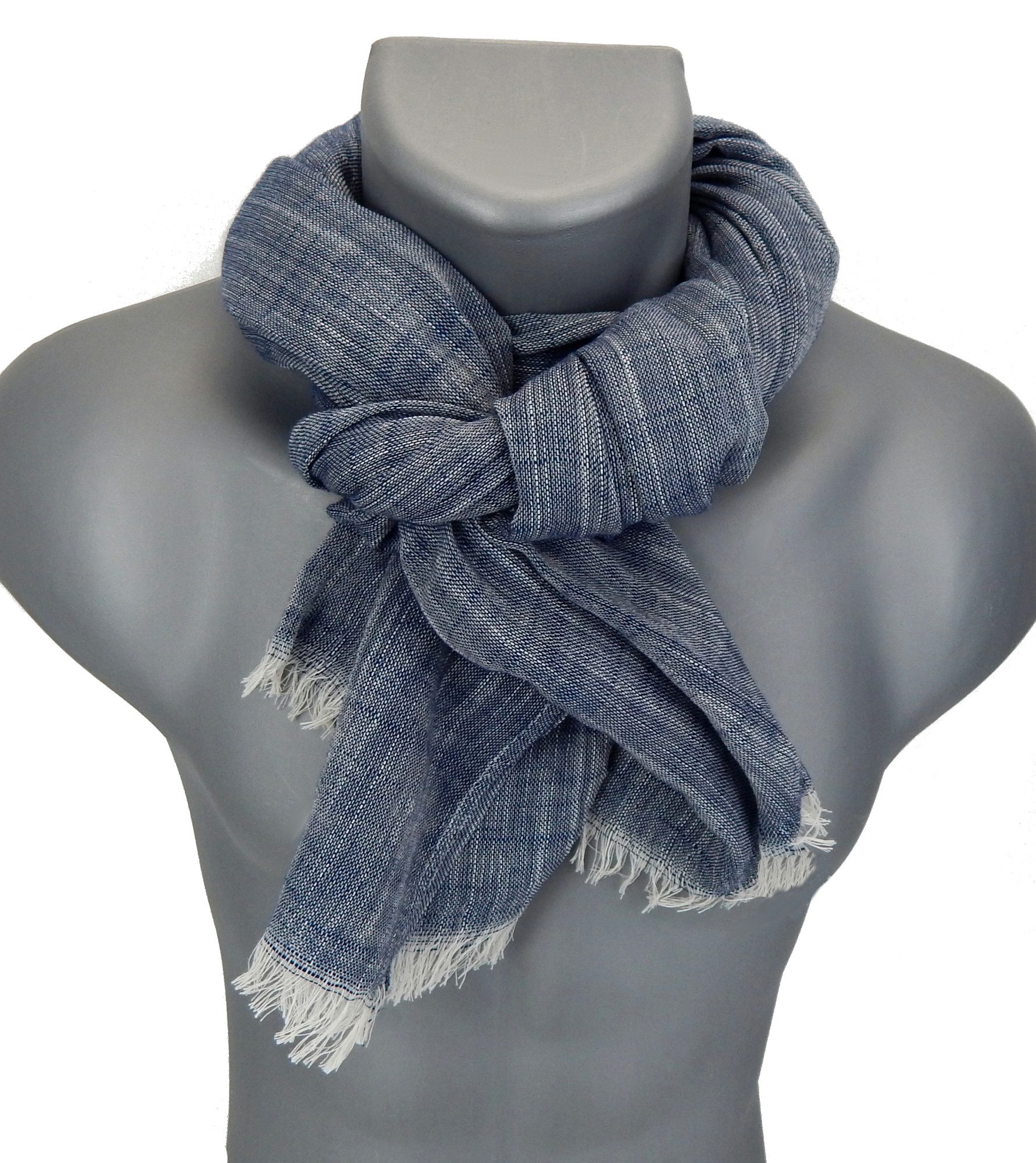 Ella Jonte Modeschal, leichter Baumwollschal in edler Leinenoptik