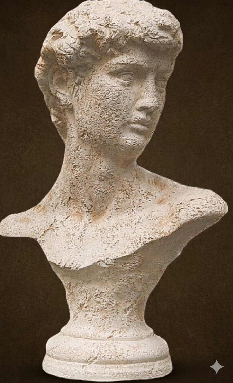 JVmoebel Skulptur Adam Büste aus Kunststein in klassischem Design, Made in Europa