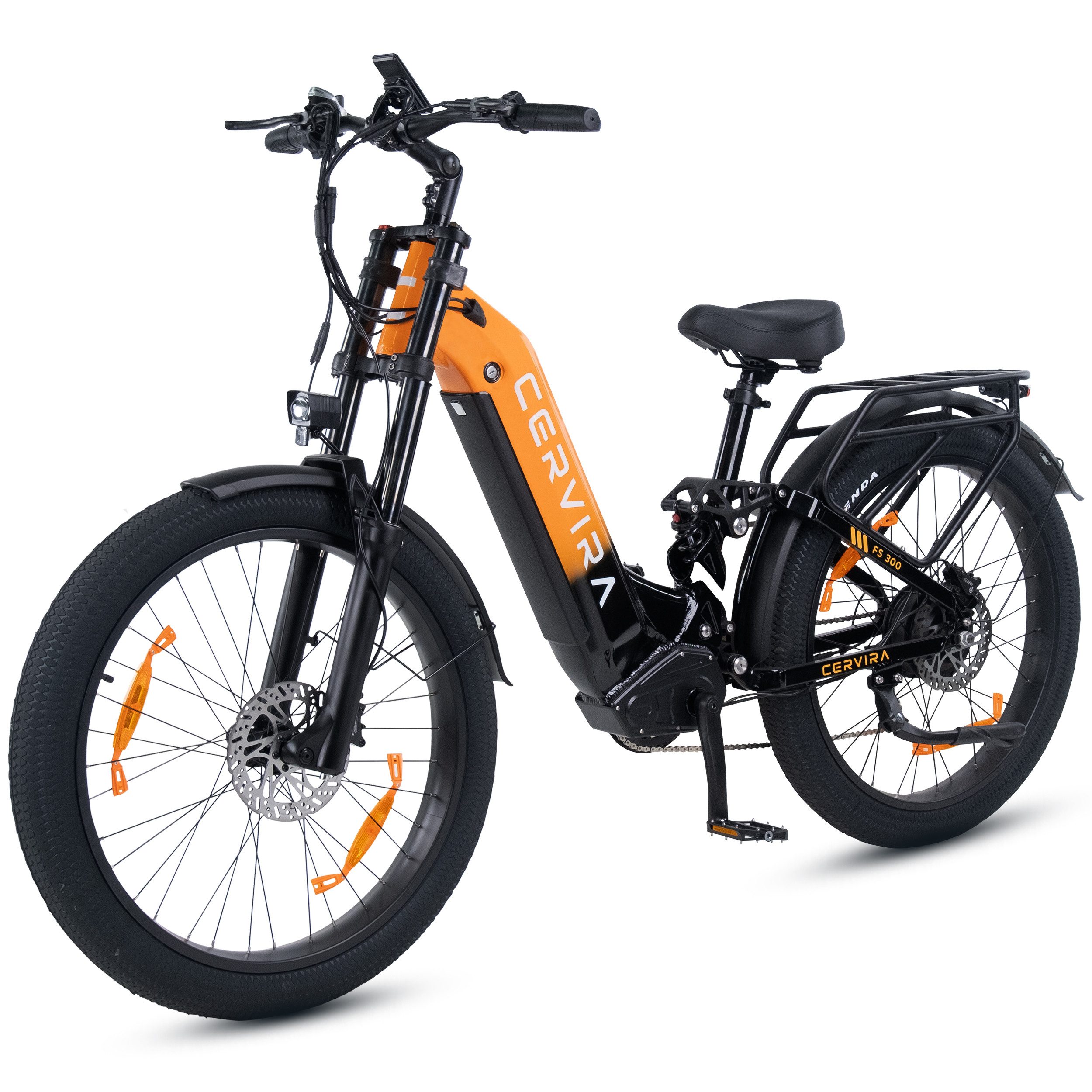 Vankel E-Bike Cityrad FS300 Elektrofahrrad 26” x 3 Damen u. Herren Pedelec 960Wh Max.144KM, Kettenschaltung, Heckmotor, 960 Wh, Pedelec, Elektrofahrrad E-Mountainbike für Erwachsene, E-bikes