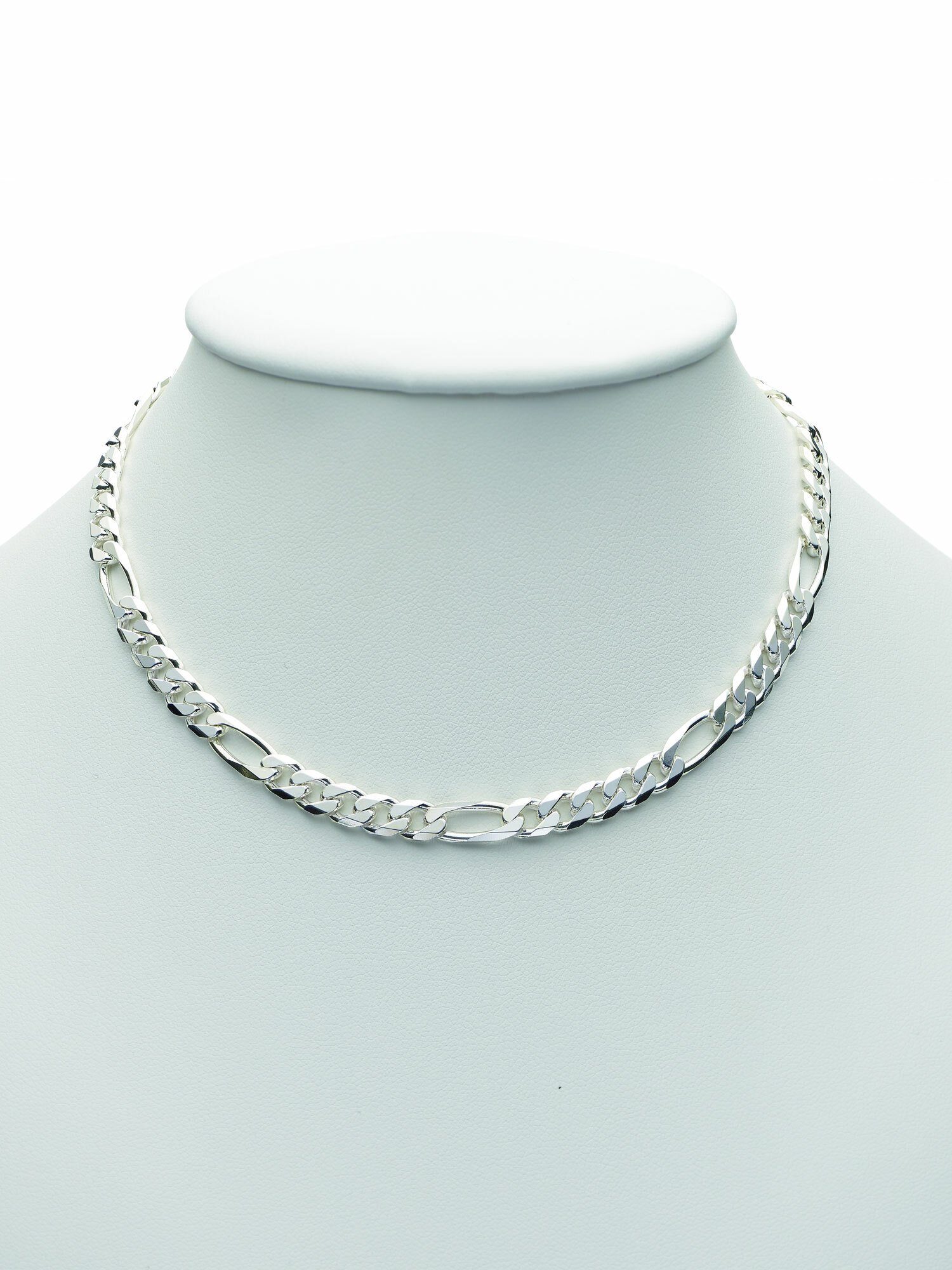 Damen Schmuck Adelia´s Silberkette 925 Silber Figaro Halskette 50 cm, 50 cm 925 Sterling Silber Figarokette Silberschmuck für Da