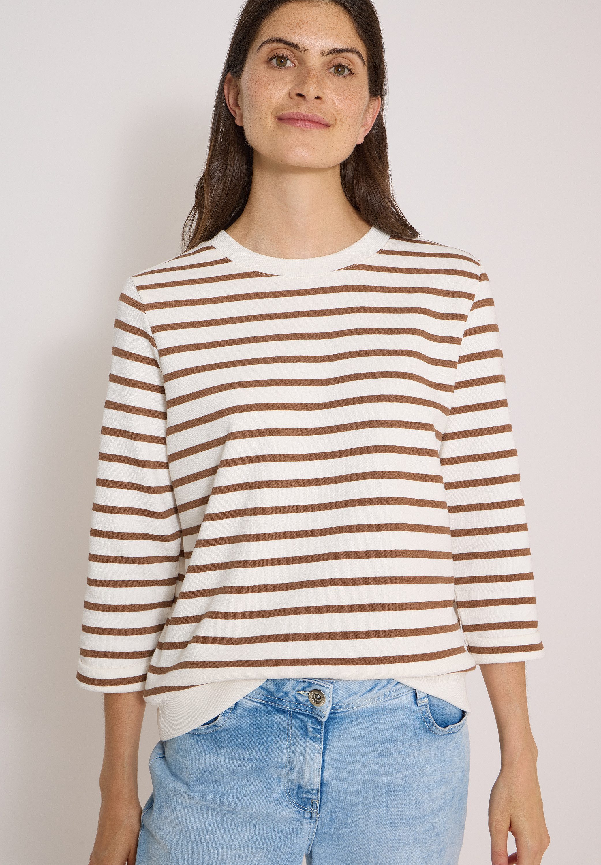 CECIL Sweatshirt mit 3/4 Ärmeln
