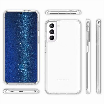 Nalia Smartphone-Hülle Samsung Galaxy S22, Klare 360 Grad Hülle / Rundumschutz / Transparent / Displayschutz Case