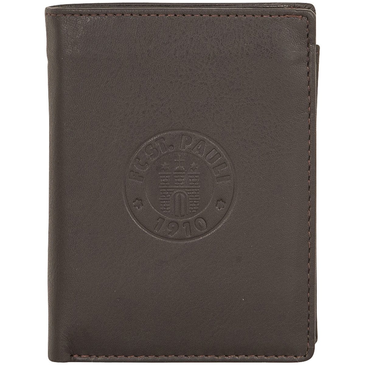 FC St. Pauli Geldbörse FC St. Pauli - Geldbörse Leder mit Logo - braun