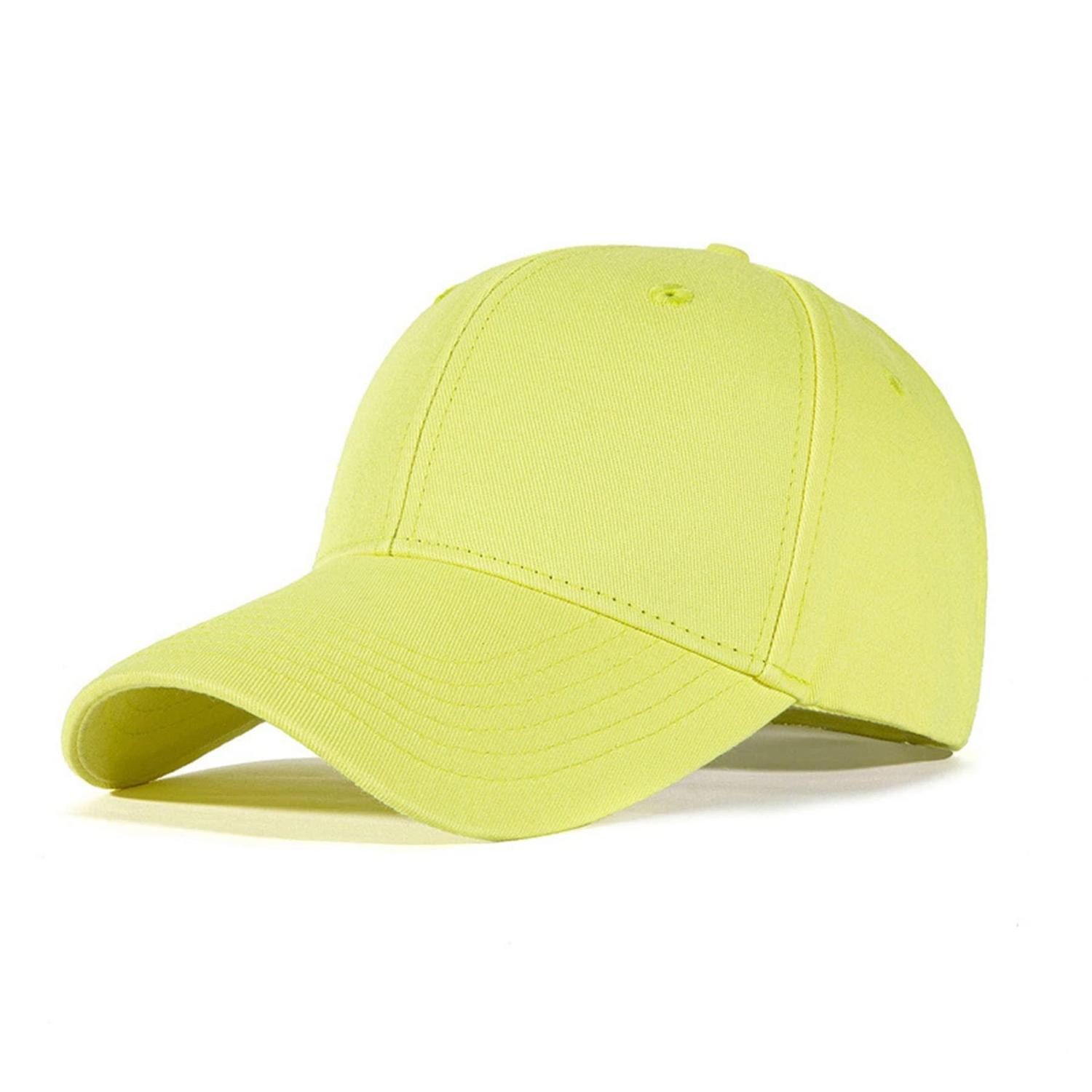 LuxusKollektion Baseball Cap Baseballcap Damen Herren Baumwolle verstellbar Outdoor M z hell gelb