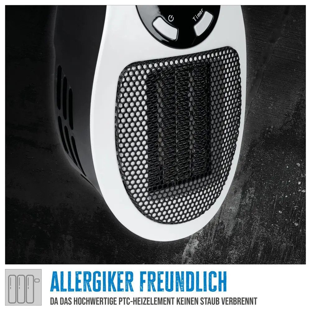 Güde Heizgerät Steckdosen Heizlüfter / Elektro Heizgerät GSH 500 K mini, LED-Display – Bild 4 von 5