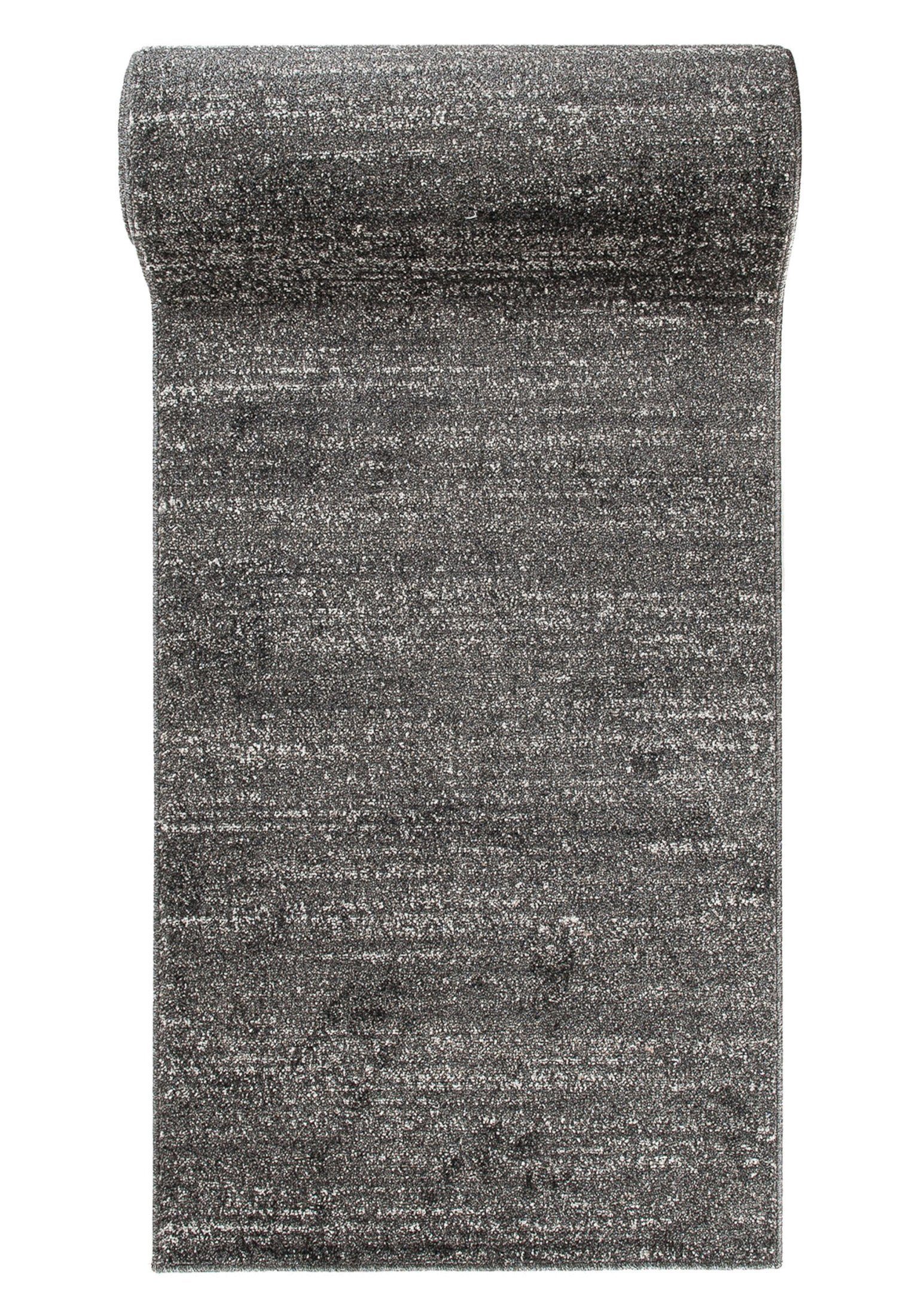 Mazovia Läufer Läufer Flurläufer Einfarbig für Vorzimmer, Küche - Anthrazit, 100 x 100 cm, Kurzflor, Meterware, Höhe 10 mm