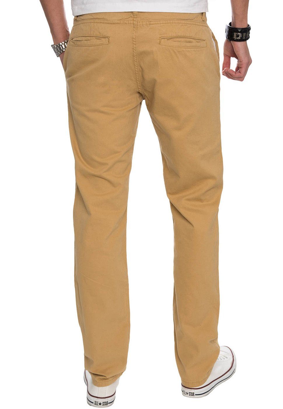 Alessandro Salvarini Chinohose Herren Regular Fit – Baumwolle Stoffhose Bequeme Hose mit geradem Bein und klassischem Design – Bild 4 von 4