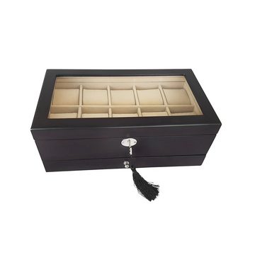 Lindberg&Sons Uhrenbox Für die hohen Ansprüche Uhrenbox für die sichere Aufbewahrung von bis zu 10 Uhren