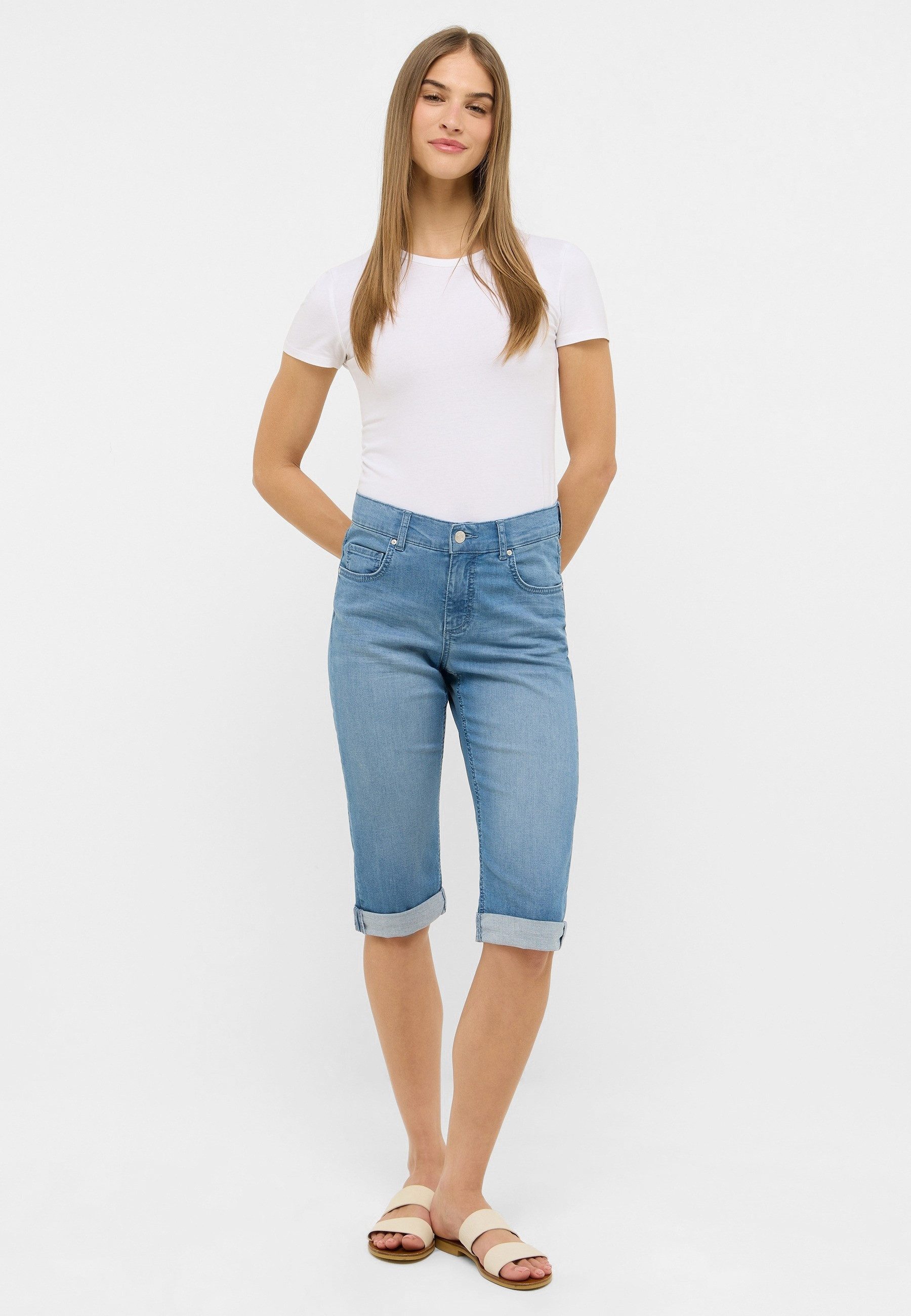 AENGELS Stoffhose AENGELS Capri TU Denim (1-tlg)