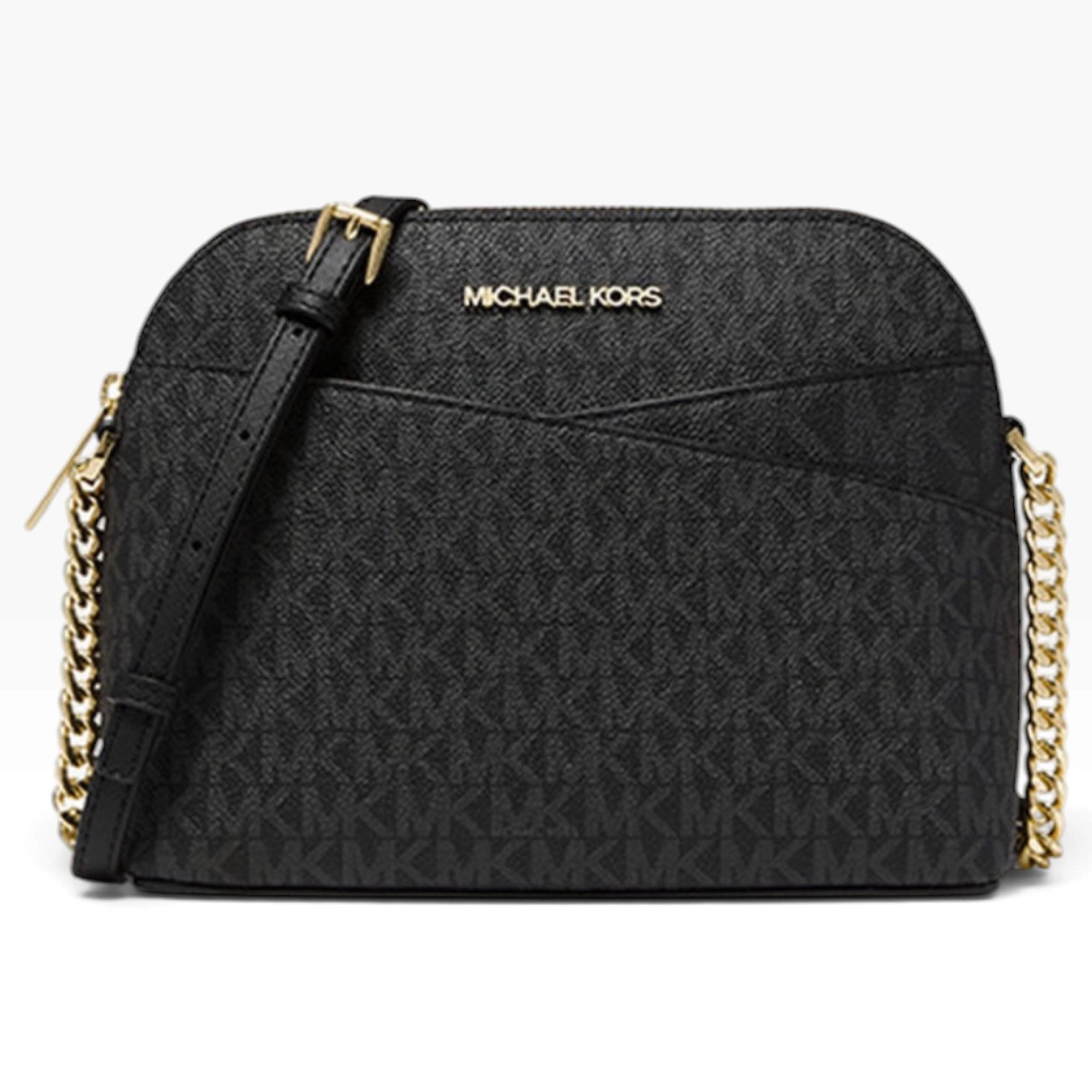 MICHAEL KORS Handtasche Michael Kors Umhängetasche Jet Set Travel Medium Schwarz