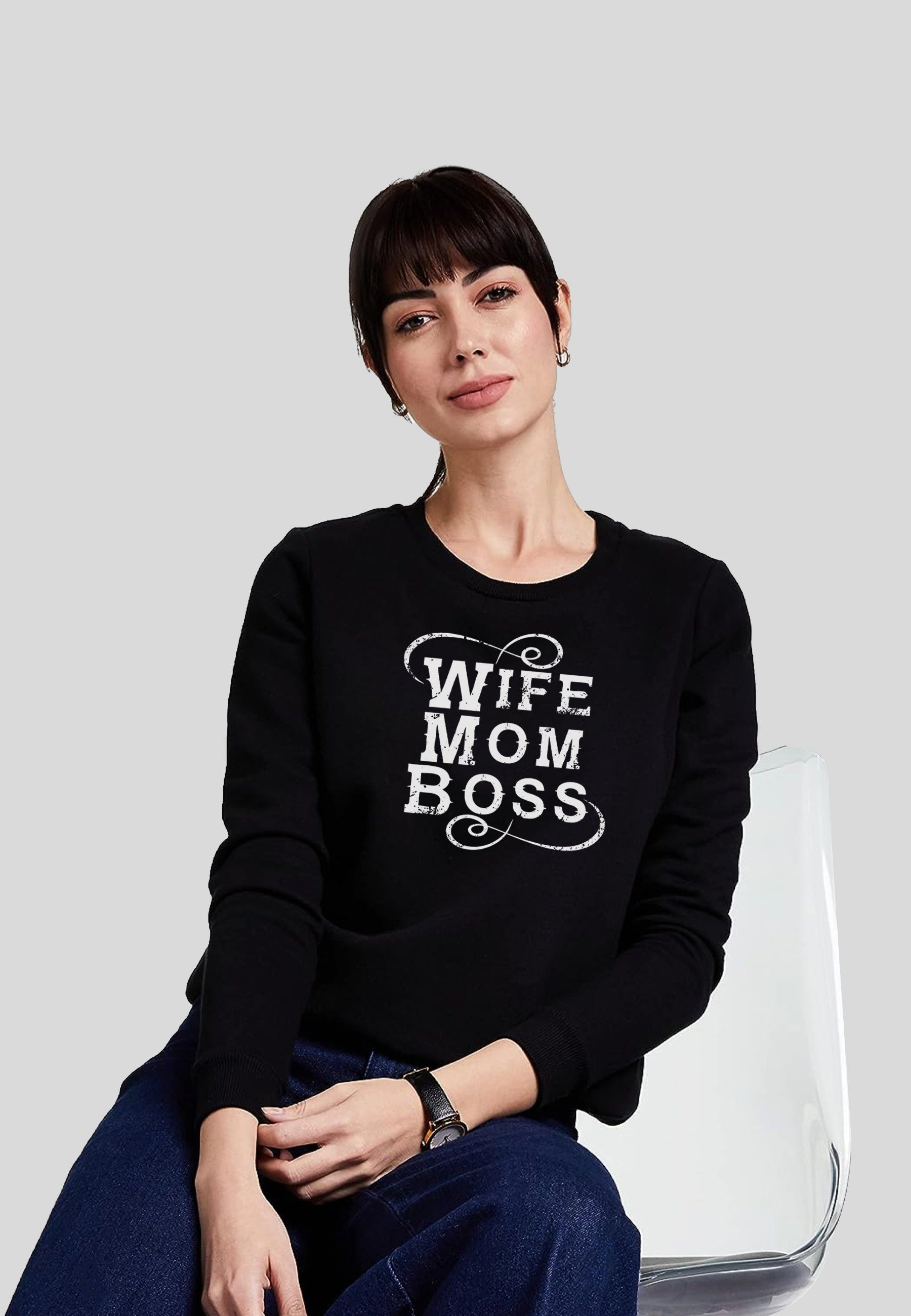 Sweatshirt Wife Fashion Boss Mom mamino