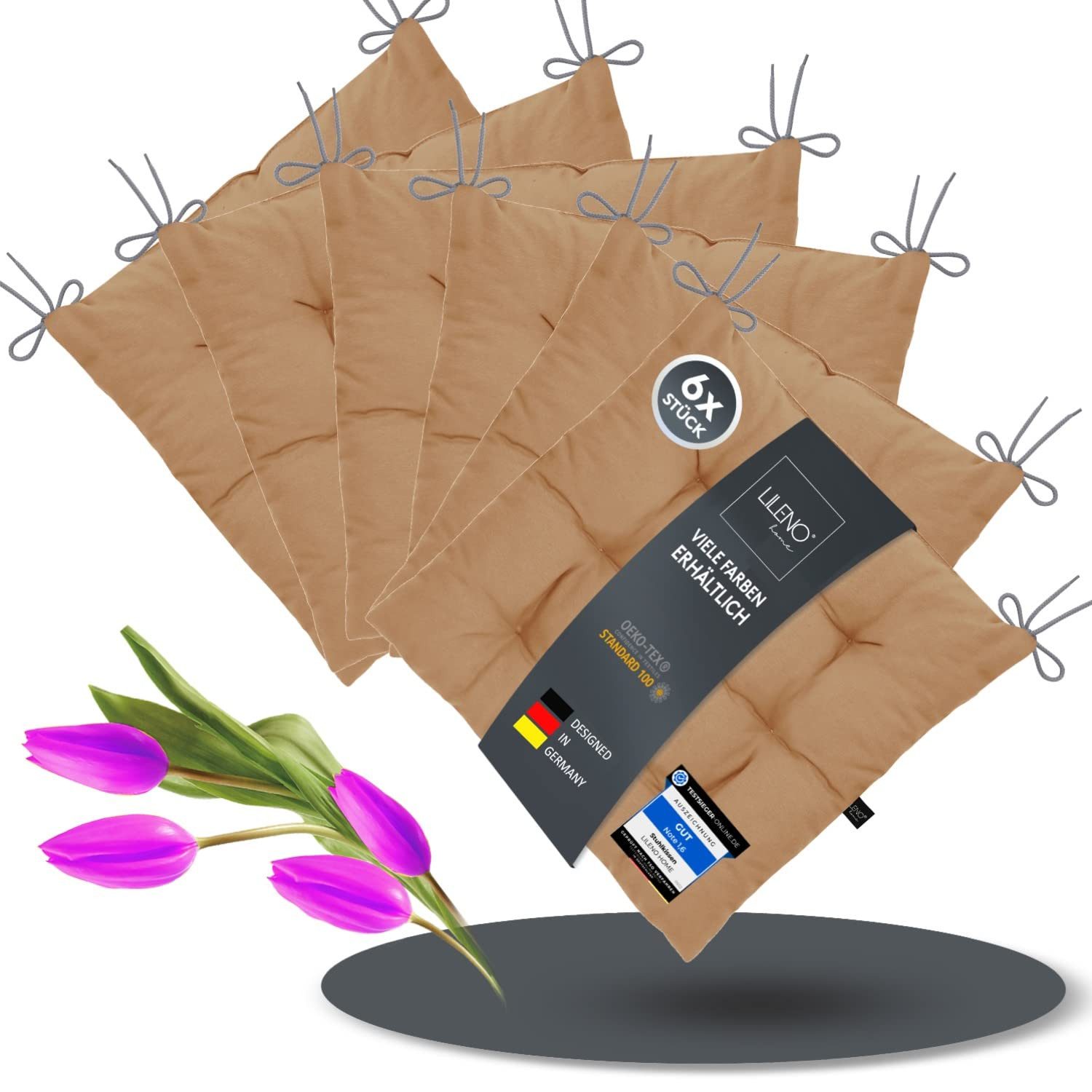 LILENO HOME Stuhlkissen Sitzkissen für Gartenstuhl, günstig online kaufen
