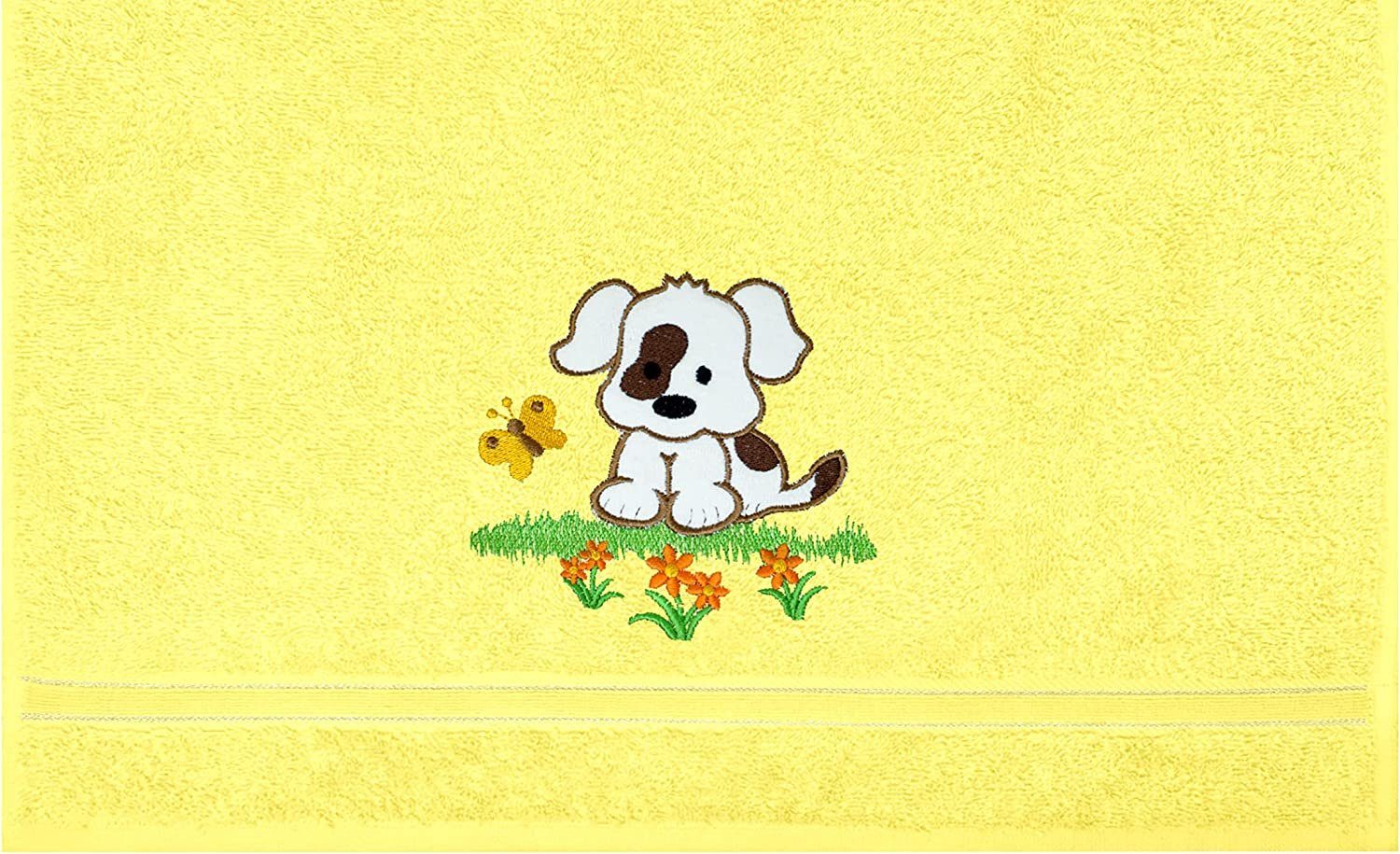 Lashuma Neugeborenen-Geschenkset (Set, 2-tlg) Gelbe Babyhandtücher 50x90 cm aus 100% Baumwolle