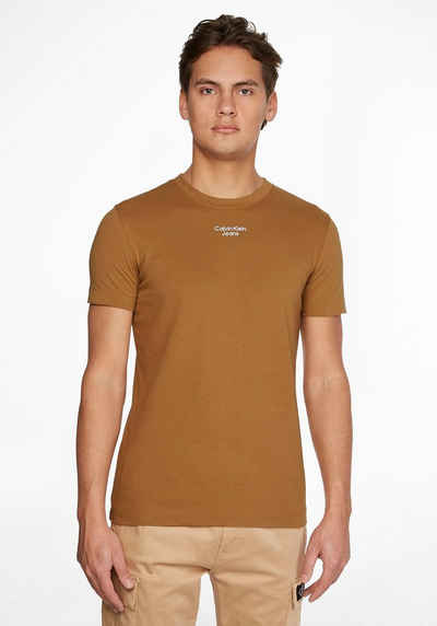 Calvin Klein Jeans T-Shirt »STACKED LOGO TEE« aus reiner Baumwolle
