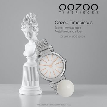 OOZOO Quarzuhr Oozoo Damen Armbanduhr Timepieces Analog, (Analoguhr), Damenuhr rund, mittel (ca. 36mm) Metallarmband, Fashion-Style