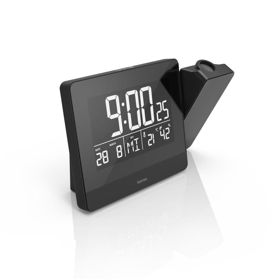 Thermometer Hama Plus USB-Ladefunktion, Hygrometer, Touch-Sensor, Projektionswecker Charge
