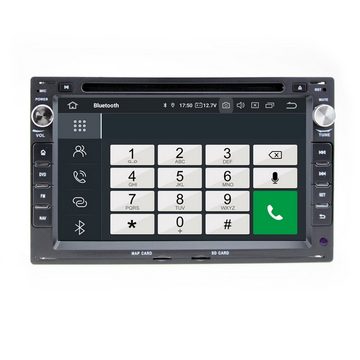 TAFFIO Für VW T5 Golf Polo Sharan Bora 7"Touch Android Autoradio GPS CarPlay Einbau-Navigationsgerät