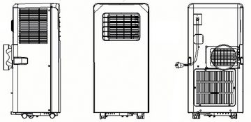 Sonnenkönig Klimagerät FRESCO 70, 2.1 kW Kühlleistung, geeignet für 25m² Räume, 24 Stunden Timer